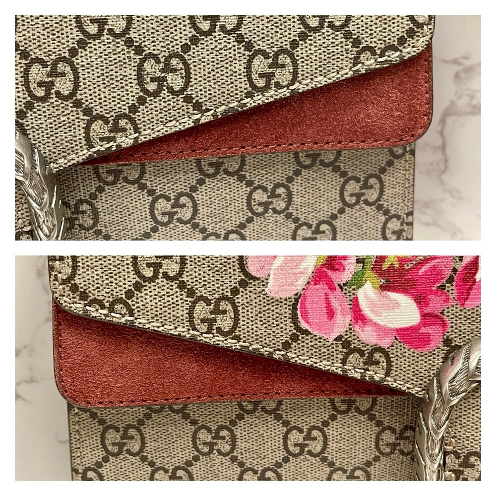 GUCCI GG Supreme Monogram Blooms Dionysus Shoulder Bag - Picture 11 of 16